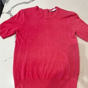 Zara short sleeve pink sweater